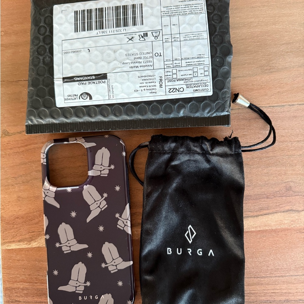 Black Phone Case with Astronaut Design